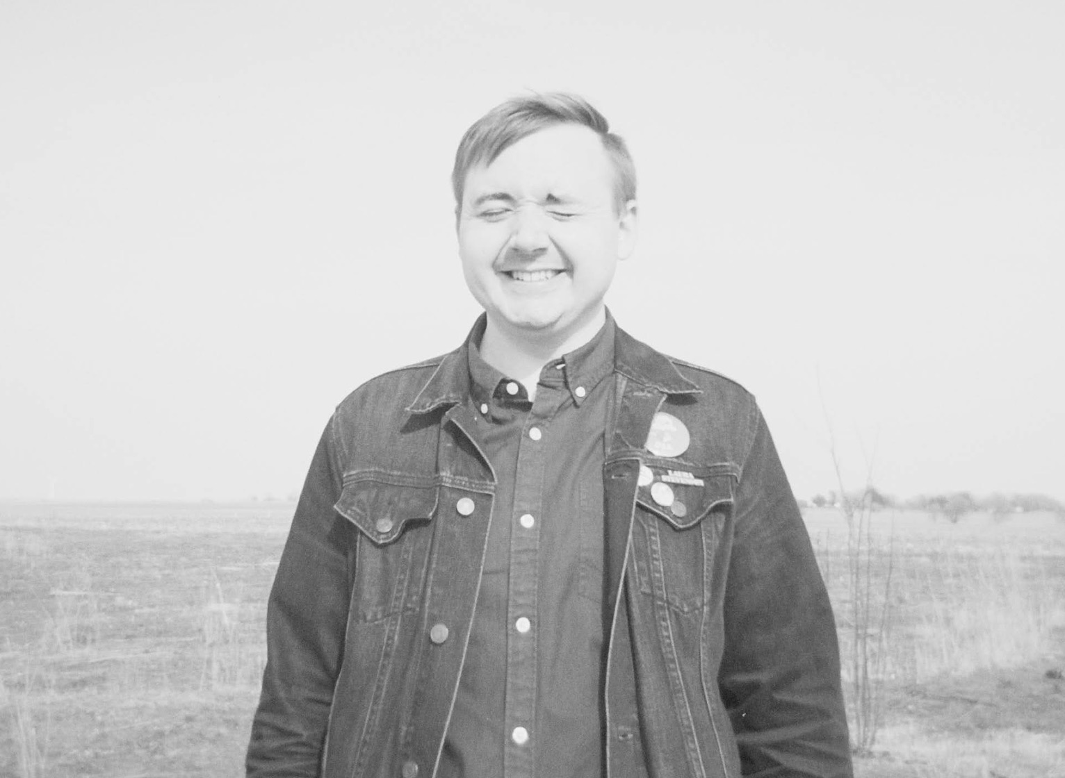 Black & white photo of Eric Wiemer
